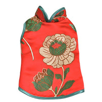 Pet Chinese New Year Tang Suit Cheongsam for Dogs - Festive Cloud Shoulder Design