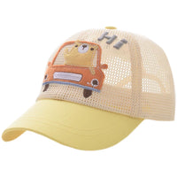 Baby Boys' Cartoon Baseball Cap Breathable Sun Hat for Summer
