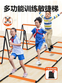 Football Training Agility Ladder for Kids, Home Physical Pace Training Equipment, Folding Rope Ladder