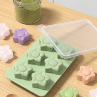 Food-Grade Silicone 6-Cavity Cherry Blossom Ice Cube Tray for Drinks and Baking