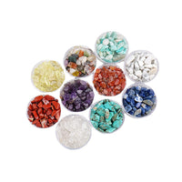 Tibetan Buddhist Offering Mandala Gemstone Set - Natural Crystal Chips for Rituals