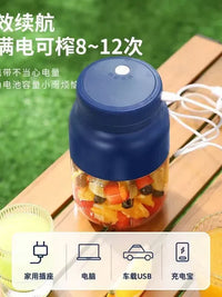 Portable Electric Juicer Cup, Large Capacity USB Rechargeable Blender for Home and Travel