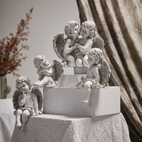 French Angel Cupid Figurine Sculpture for Living Room Wine Cabinet Desktop Decor