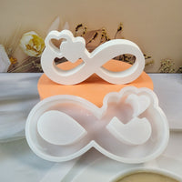 Ribbon Heart Ornament Silicone Mold for DIY Desktop Decor