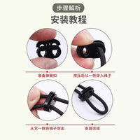 Metal Spring Cord Locks for Drawstrings, Toggles for Apparel, Jackets, and Sportswear