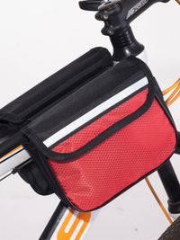 Bicycle Frame Bag, Kids' Bike Phone Bag, Cycling Gear, Diamond Pattern Saddle Bag, Water Bottle Bag