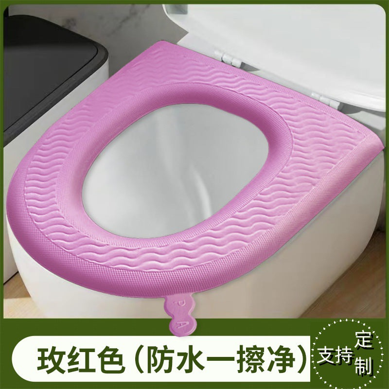 Macaron Color EVA Toilet Seat Cushion, Universal Four Seasons, Portable, Waterproof, Washable