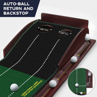 Golf Putting Green Mat Indoor Outdoor Practice Training Aid with Alignment Marks