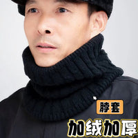 Unisex Fleece Lined Knitted Neck Warmer for Winter Outdoor Activities