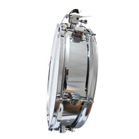 14-inch Steel Snare Drum with Drum Key and Sticks, Polished Chrome Finish