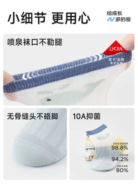 Nidoxiong Kids Summer Thin Cotton Mesh Socks for Boys and Babies