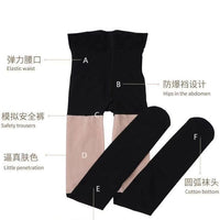3-in-1 Faux Thigh-High Fleece Lined Tights for All Seasons