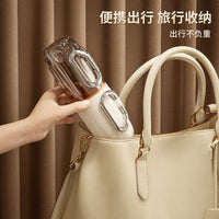 Portable Travel Toothbrush Holder & Mouthwash Cup Set with Storage Organizer for Dorm & Desktop