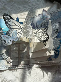 DIY Hollow Butterfly 3D Book Material Kit with NFC Recording for Anniversaries and Gifts