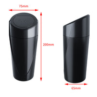 Mini Car Trash Can with Lid, Portable Vehicle Garbage Bin, Multifunctional Automotive Organizer and Ashtray