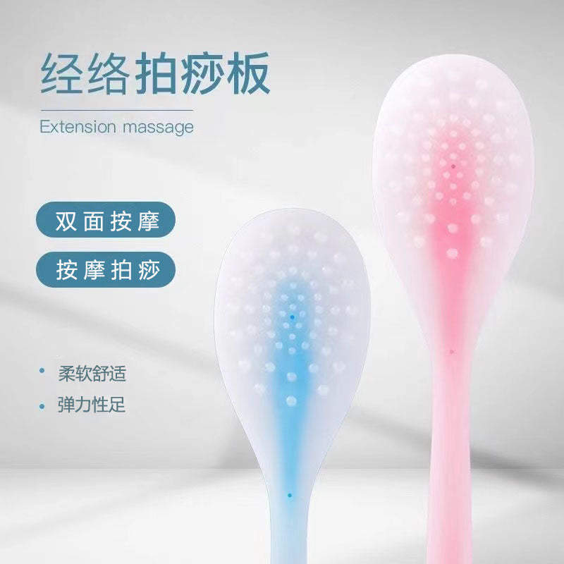 Meridian Patting Board Silicone Massage Hammer for Health and Wellness