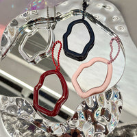Wave Mirror Keychain Pendant Creative Luxury Decorative Accessory