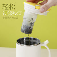 Stainless Steel Coffee Mug with Lid, 500ml Insulated Tea Cup for Office and Home
