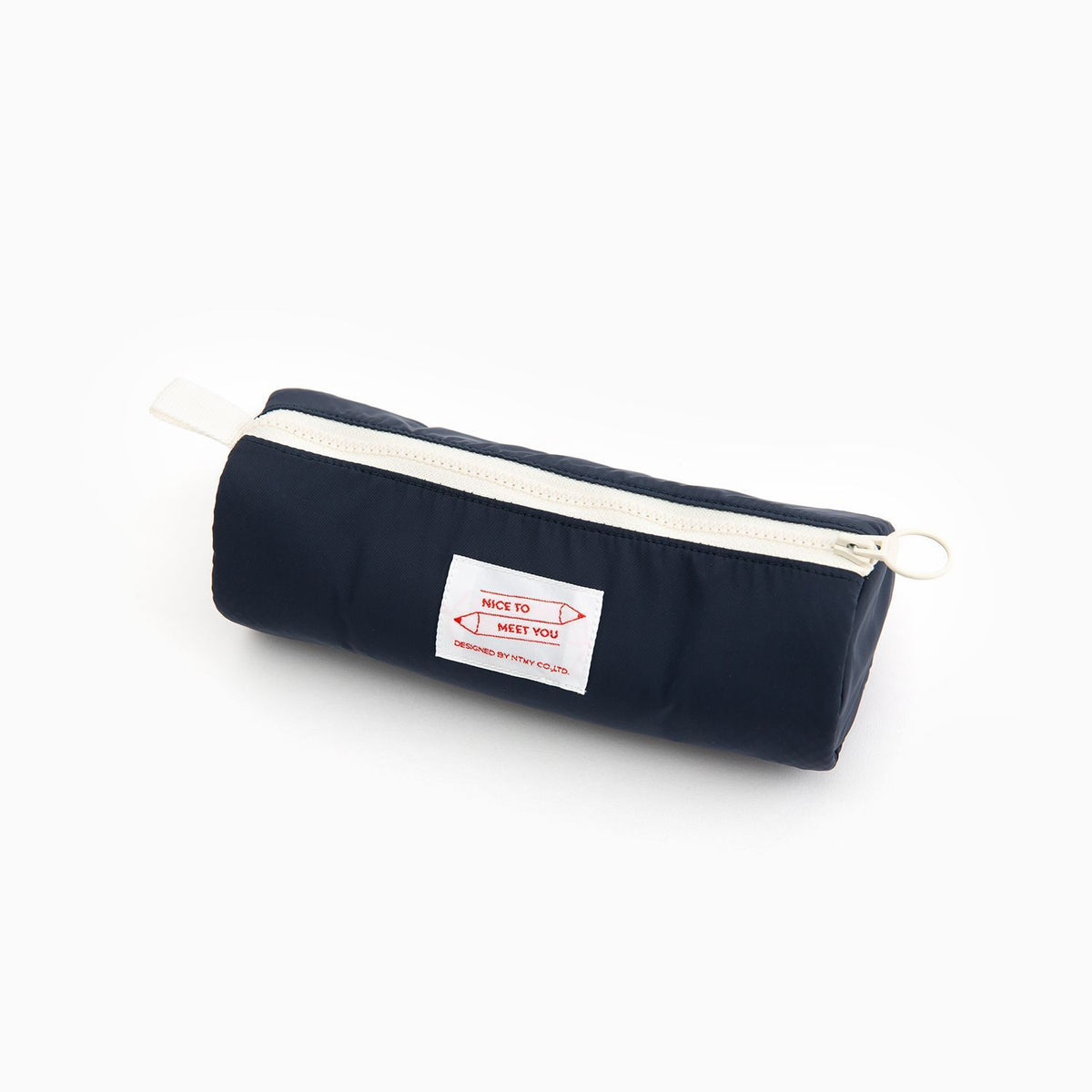 Korean Style Sandwich Pencil Case for Students, Solid Color, High Aesthetic Value, Simple Zipper Stationery Pouch