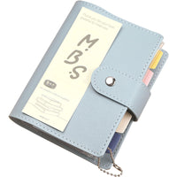 Soft Leather Snap Button Loose-Leaf Notebook Cover Mini Portable Pocket Journal