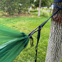 Automatic Detachable Hammock with Mosquito Net for Outdoor Camping, Single/Double Parachute Fabric Hammock