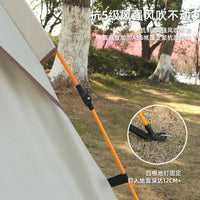 Automatic Pop-Up Camping Tent with Silver Coating, Portable Windproof Waterproof
