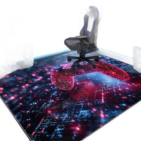 Gaming Room Area Rug Non-Slip Floor Mat for E-Sports Chair Living Room Bedroom