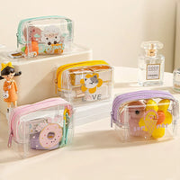 Transparent Waterproof Zipper Pouch for Keys, Cards, and Small Items