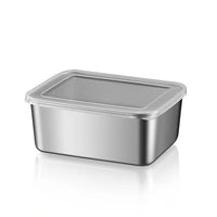 Stainless Steel Food Storage Container with Lid for Refrigerator, Lunch Box, Bento, Picnic