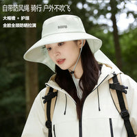 Women's Summer Sun Hat with Wide Brim, Neck Flap, Breathable, Quick-Dry, Ponytail-Friendly for Outdoor Activities