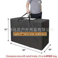 Waterproof Oxford Folding Mattress Storage Bag for Quilts, Blankets, Pillows, Clothing, Camping, and Travel