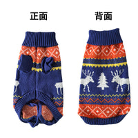 Christmas Reindeer Pet Sweater Jacquard Knit Dog Cat Warm Clothes