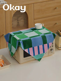 Microwave Oven Dust Cover with Oil-Proof Protection for Air Fryers and Small Appliances