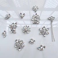 Rhinestone Applique Iron-On Crystal Patches for DIY Crafts and Decorations