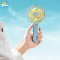Portable USB Rechargeable Handheld Mini Fan with Foldable Design for Students and Office