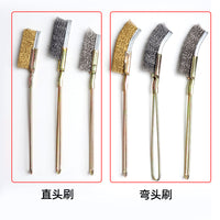 Mini Wire Brush Set for Rust Removal and Cleaning - Steel, Brass, Stainless Steel Bristles