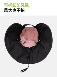 Women's Foldable UV Protection Sun Hat with Wide Brim and Detachable Neck Flap