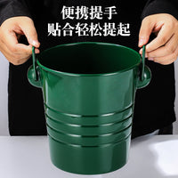 Stainless Steel Double-Layer Insulated Ice Bucket with Handle for Bar KTV Commercial Use