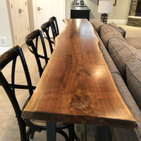 Solid Wood Bar Table and Chair Set Commercial Bar Counter Home Balcony Narrow Table Long Strip Small Bar Table Original Wood