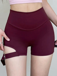 Women's High Waist Yoga Shorts with Pockets, Quick Dry Workout Shorts, Summer Peach Butt Lifting Athletic Shorts