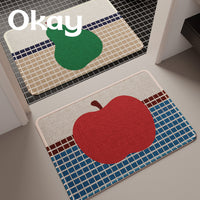 Okay Fruit Store Korean Style Absorbent Bathroom Mat, Toilet Door Mat, Non-Slip Floor Mat