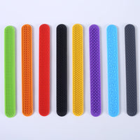 Silicone Sensory Slap Bracelets Fidget Toys with Textured Design for Stress Relief