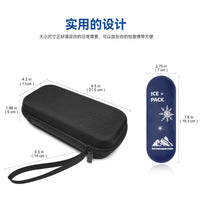 Portable Insulin Cooler Bag with Ice Packs, EVA Waterproof Medical Travel Case for Diabetes Medication