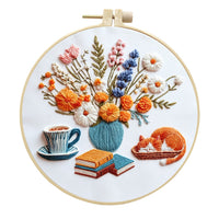 DIY Embroidery Kit with Floral Patterns for Beginners