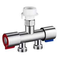 Dual Control 2-Way Water Diverter for Shower and Washing Machine