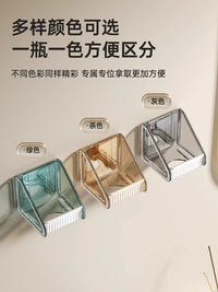 Wall-Mounted Punch-Free Shower Gel and Soap Dispenser Holder for Bathroom and Kitchen