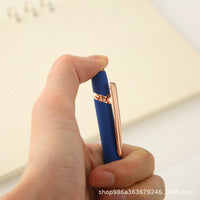 Customizable Rose Gold Metal Retractable Ballpoint Pen for Promotions and Gifts
