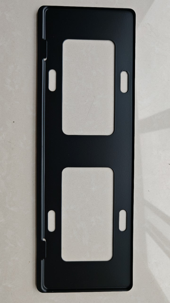 Universal Aluminum Alloy License Plate Frame for Various Car Models - Narrow Edge Blue Plate Design