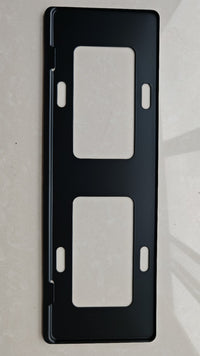 Universal Aluminum Alloy License Plate Frame for Various Car Models - Narrow Edge Blue Plate Design