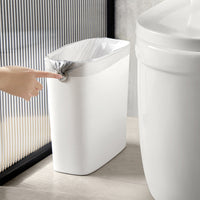Nordic Slim Trash Can with Lid for Bathroom Kitchen Living Room, Large Capacity Waste Bin